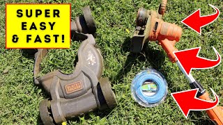 How To Replace the Trimmer Line on a Black and Decker 3 in 1 Mower 🌺 #blackdecker #weedeater