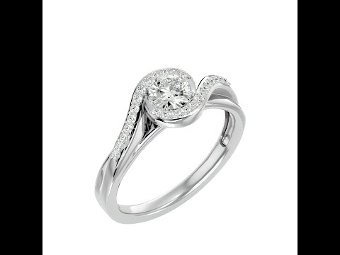 Inel de Logodna Enchanting Aur Alb 18k Real diamonds - Fiorella