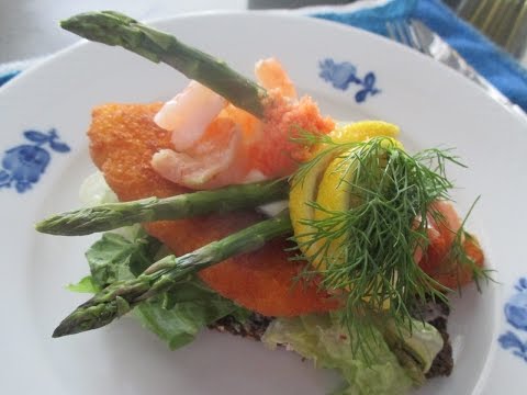 Smørrebrød 🌟 How To Make Shooting Star Open-Faced Sandwich 🌟 Stjerneskud