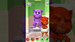 Download lagu My Talking Tom 2 VS My Talking Tom || Purple Talking Tom Toilet Poop - 2 Talking Tom in 1 Game mp3