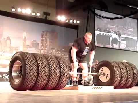 Worlds Strongest Man 2013   Benedikt Magnusson 1100 Tire Deadlift WORLD RECORD!