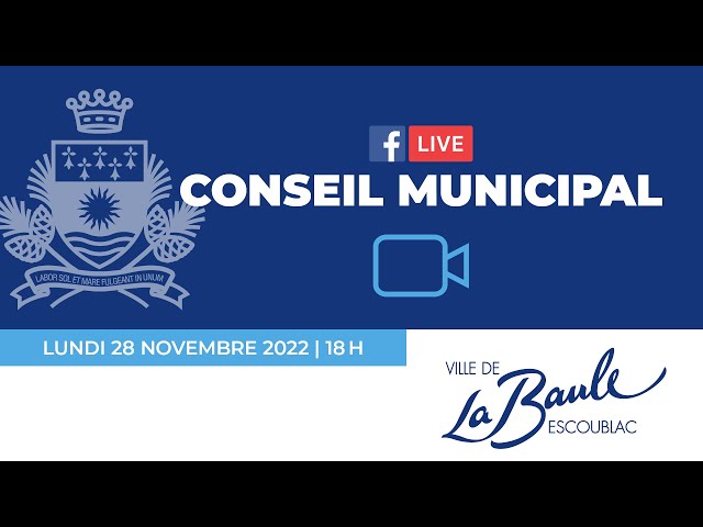 Conseil municipal du 28 novembre 2022