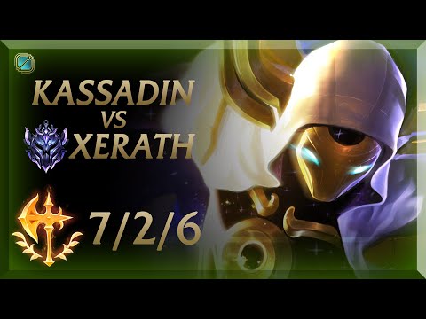 Mid Kassadin vs Xerath | LoL (Ranked Solo/Duo:  D4) Highlights [v10.9]
