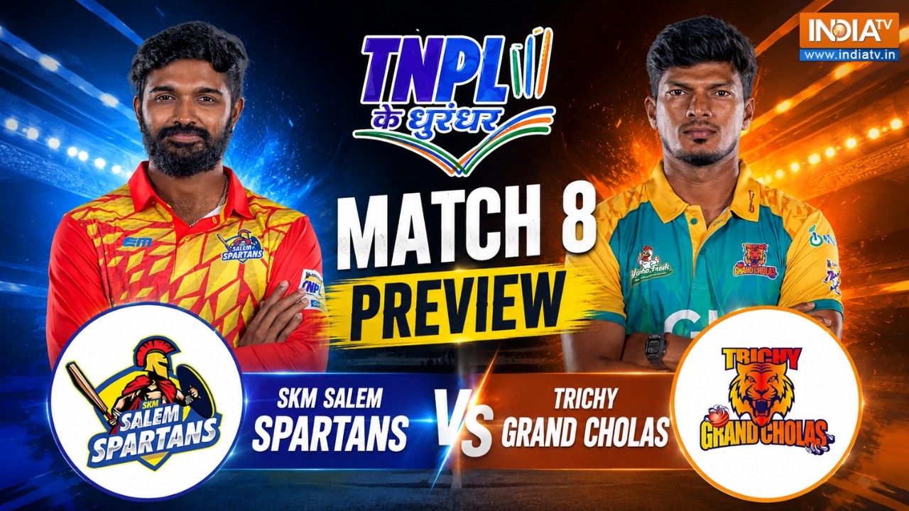 TNPL 2026: SKM Salem Spartans vs Trichy Grand Cholas Match Prediction | Tamil Nadu Premier League