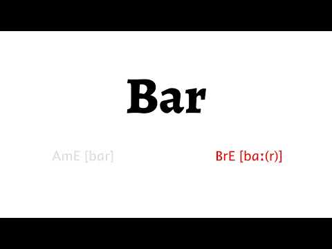 How to Pronounce bar in American English and British Englishbar