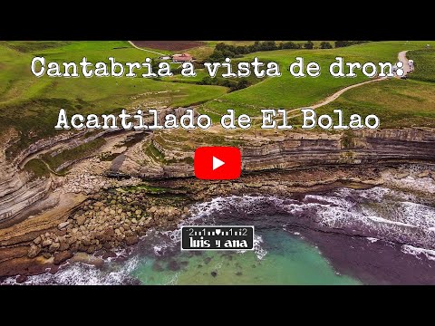 Cantabria a vista de dron: acantilado de El Bolao