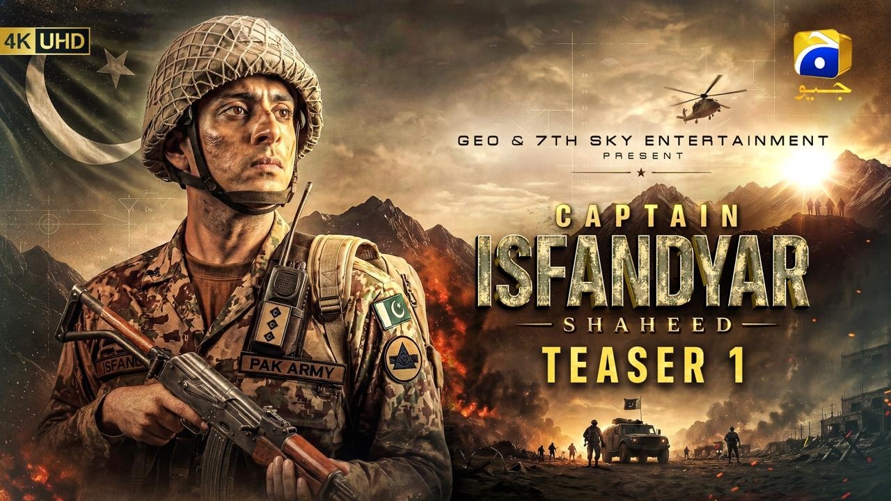 Teaser 1 | Captain Isfandyar Shaheed | Coming Soon | Har Pal Geo | 7th Sky Entertainment