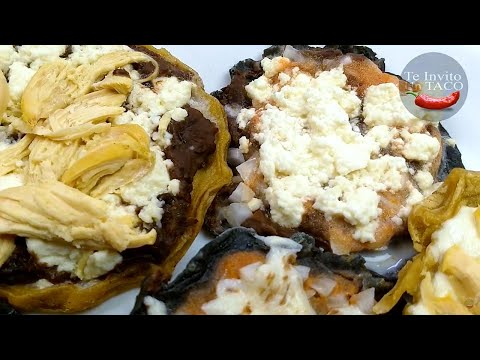 Como Hacer SOPES DE POLLO Receta De Sopes Mexicanos Tradicionales