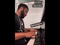 David practicing Art Tatum