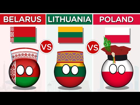 Belarus vs Lithuania vs Poland - Country Comparison 2024