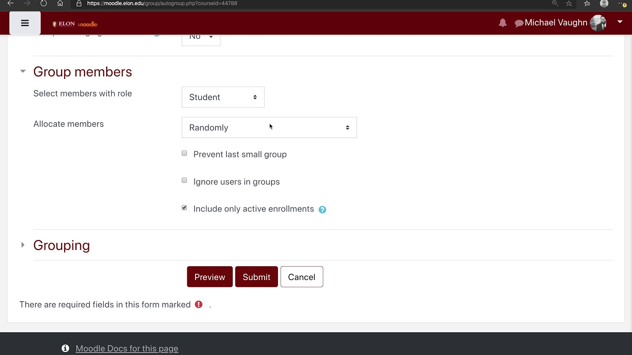 Auto Creating Groups in Moodle
