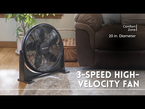 Comfort Zone 3-Speed High-Velocity Fan  20in. Dia. Model# 123050