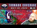 As It Happened Live: Derecho & Tornadoes in Houston, Texas on May 16, 2024 (100 MPH Winds)
