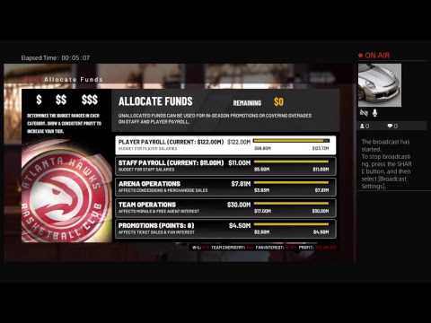 NBA 2k19 MyGM Hawks EP 1 First Game