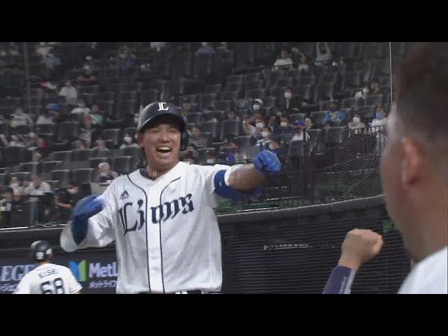 【3回裏】2試合連続!! ライオンズ・愛斗 左中間に同点ホームランを放つ!! 2021/6/8 L-DB