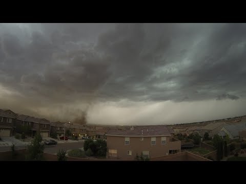 Time Lapse Dust Storm and Thunderstorm over Albuquerque