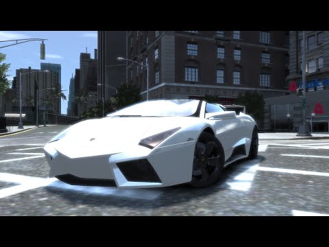 GRAND THEFT AUTO IV LAMBORGHINI REVENTON ROADSTER CRASH TESTING HD