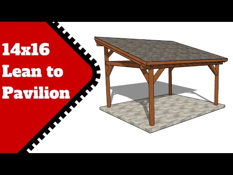 14x16 Lean to Gazebo Plans