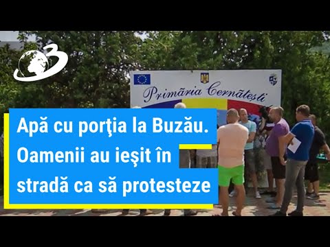 Apă cu porţia la Buzău. Oamenii au ieşit în stradă ca să protesteze
