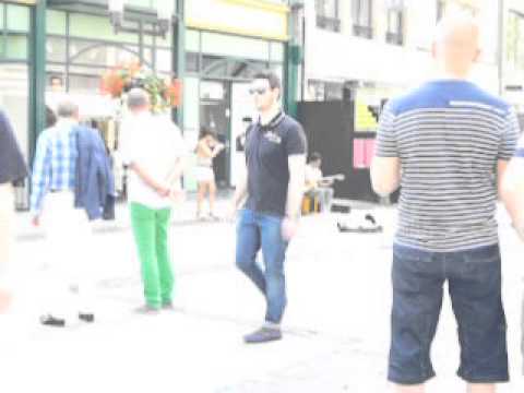 Buskers in Luxembourg - guitars, violin