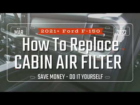 2021 - 2025 Ford F-150 IN CABIN AIR FILTER REPLACEMENT ~ How To Replace ~ Save Money #DIY