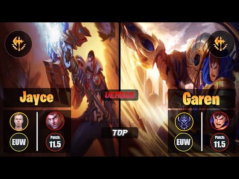 Wunder JAYCE (Top) [Conqueror] VS GAREN - Diamond EUW Patch 11.5