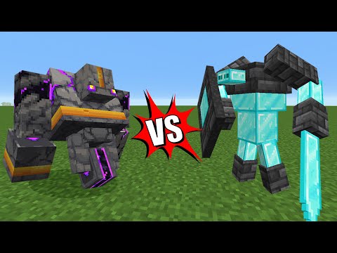 Obsidian Golem Vs Diamond Golem - Minecraft Mob Battle #minecraft