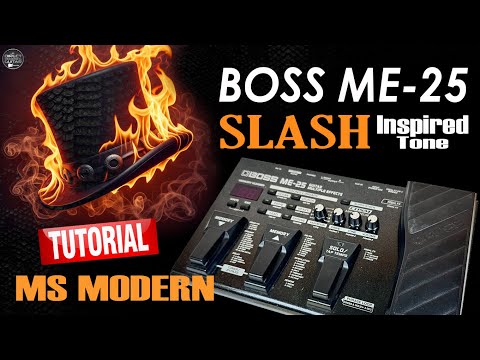 BOSS ME 25 HARD ROCK Tone FREE Settings | Slash-Inspired: Tutorial