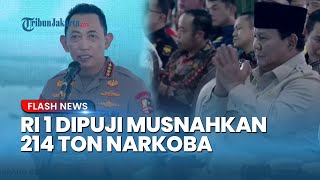Prabowo Bikin Kapolri Kaget! Puji Presiden Soal Pemusnahan 214 Ton Narkoba: Ini di Luar Ekspektasi