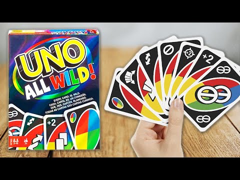 UNO ALL WILD - TV Game Rules (German Instructions) - MATTEL GAMES UNO JOKER CARDS