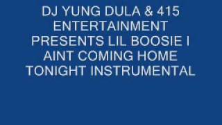 Lil Boosie- I aint coming home tonight instrumental