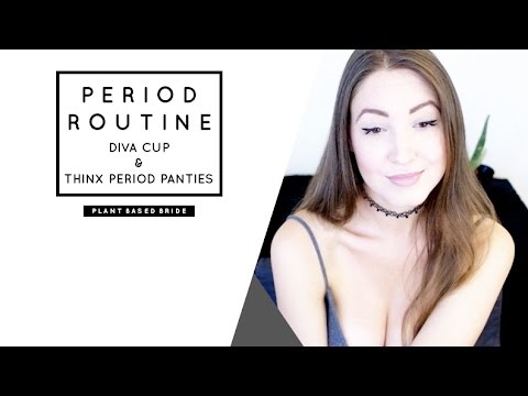 PERIOD ROUTINE (DIVA CUP + THINX) // PLANT BASED BRIDE Video