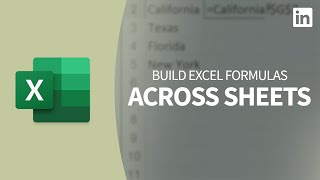 Excel Tutorial - Use FORMULAS across worksheets