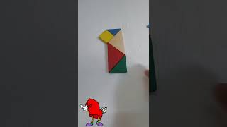 How To Make Number 1 From a Tangram Wooden Puzzle | Tangram Wooden Puzzle se Number 1 Kaise Banaye