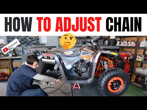 HOW TO ADJUST CHAIN TAOTAO Raptor 200 G200 Bull 200 ATV DEMO