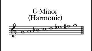 G Harmonic Minor Scale