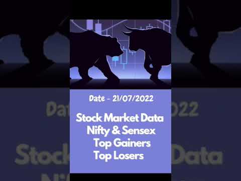 Stock Market Data - 21/07/2022 | Top Gainers and Top Losers Today | Share Market News