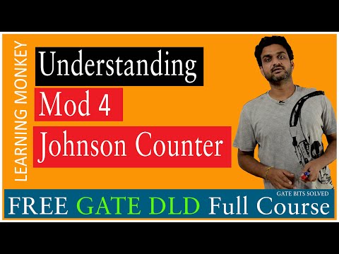 Understanding Mod 4 Johnson Counter || Lesson 128 || Digital Electronics || Learning Monkey ||