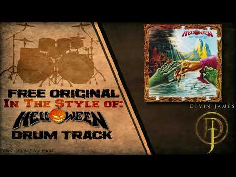 Helloween Styled Free Original Drum Track - 199 BPM (FREE WAV & DRUM MIDI DOWNLOAD)