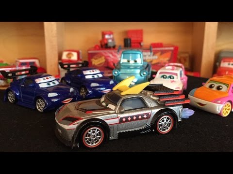 Mattel Disney Cars Streets of Japan 3-Pack Kabuto w/ Flames Video