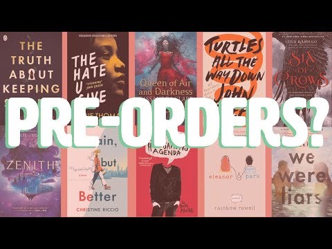 Why Pre-Ordering Books Matters