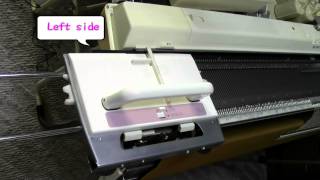 How to use SilverReed's one operation Lace pattern on the brother knitting machine 