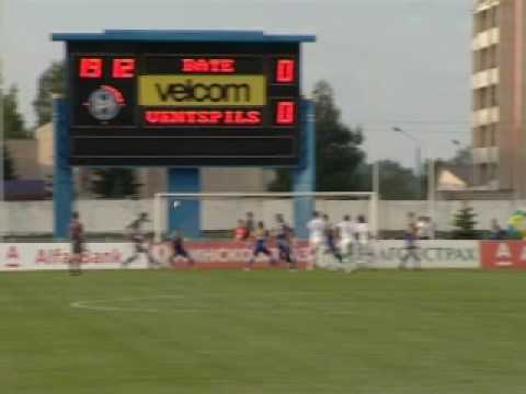 ЛЧ-2009/2010. БАТЭ - Вентспилс - 2:1. Гол в ворота БАТЭ