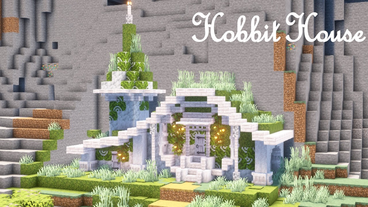 【Minecraft】簡単！かわいいホビットハウスの作り方/How to make a cute hobbit house easily【マインクラフト】【マイクラ建築】【作り方】【徹底 解説】