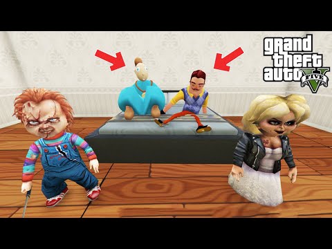 CHUCKY VE TİFFANY HELLO NEİGHBOR YENİ SEVGİLİSİNİ KAÇIRDI