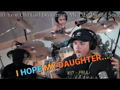 First Time Hearing: 10 Year Old Girl Drummer- Paulina From Mexico - My Life Would Suck!