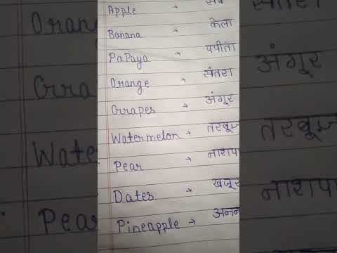 10 Fruits Name # Sandhya Singh # Amazing videos