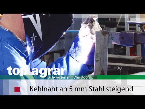 Folge 8 WIG-Schweißen: Kehlnaht steigend am 5 mm Stahlblech