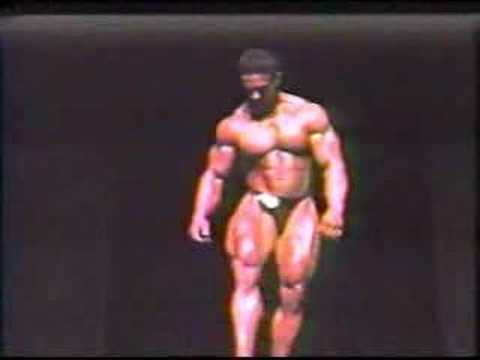 Bodybuilder posing, judging and interview - John Terilli