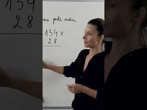 Înmulțirea cu un nr. cu doua cifre, cu trecere peste ordin